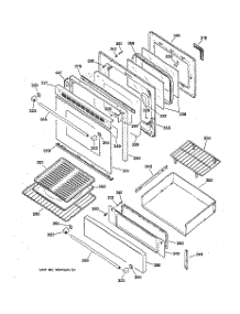 04 - Door & Drawer Parts parts for Ge Range JGBP90MEB3BC from AppliancePartsPros.com