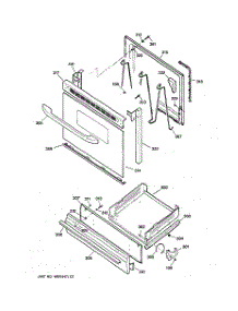 04 - Door & Drawer Parts parts for Ge Range JGBS04BEA4WH from AppliancePartsPros.com