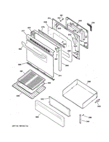 04 - Door & Drawer Parts parts for Ge Range JGBP26AEA4AA from AppliancePartsPros.com