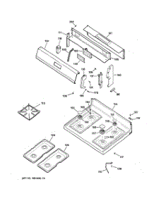 02 - Control Panel & Cooktop parts for Ge Range JGBS23BEA1CT from AppliancePartsPros.com