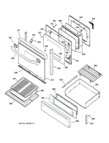 04 - Door & Drawer Parts parts for Ge Range JGBP79CEB3CC from AppliancePartsPros.com