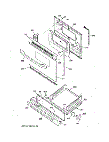 04 - Door & Drawer Parts parts for Ge Range JGBS20BEA3AD from AppliancePartsPros.com