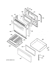 03 - Door & Drawer Parts parts for Ge Range JBS27BC2WH from AppliancePartsPros.com
