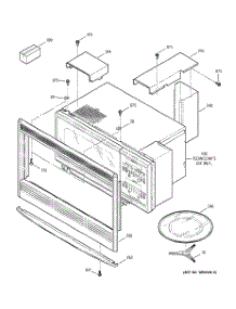 03 - Microwave Enclosurer parts for Ge Oven JTP85BA5BB from AppliancePartsPros.com
