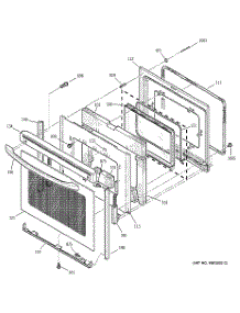04 - Door parts for Ge Range EER3000D00BB from AppliancePartsPros.com