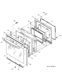 04 - Door parts for Ge Range JBP35BB1CT from AppliancePartsPros.com