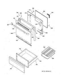 03 - Door & Drawer Parts parts for Ge Range JBP24GV1 from AppliancePartsPros.com