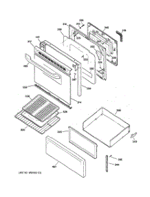 03 - Door & Drawer Parts parts for Ge Range JBP61BD1WH from AppliancePartsPros.com