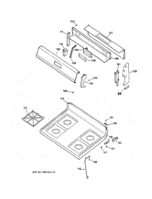 02 - Cooktop parts for Ge Range JGBS17PEA2WH from AppliancePartsPros.com