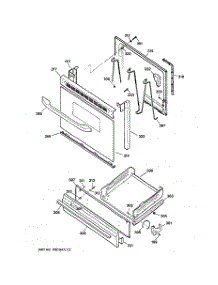 04 - Door & Drawer Parts parts for Ge Range JGBS04BEA3WH from AppliancePartsPros.com
