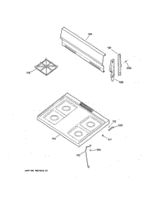 02 - Cooktop parts for Ge Range JGBS04PEA3AD from AppliancePartsPros.com