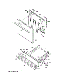 04 - Door & Drawer Parts parts for Ge Range JGBS04PEA3WH from AppliancePartsPros.com