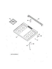 02 - Cooktop parts for Ge Range JGSS05BEA3BB from AppliancePartsPros.com