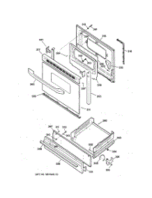 04 - Door & Drawer Parts parts for Ge Range JGSS05BEA3BB from AppliancePartsPros.com