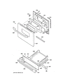04 - Door & Drawer Parts parts for Ge Range JGBS07PEA3WW from AppliancePartsPros.com