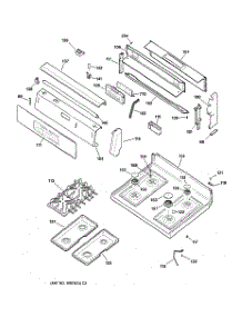 02 - Control Panel & Cooktop parts for Ge Range JGBP86WEB2WW from AppliancePartsPros.com