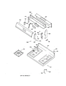 02 - Control Panel & Cooktop parts for Ge Range JGBS21PEA4WH from AppliancePartsPros.com
