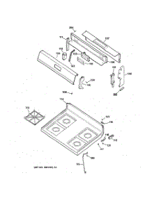 02 - Cooktop parts for Ge Range JGBS20BEA2AD from AppliancePartsPros.com