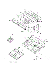 02 - Control Panel & Cooktop parts for Ge Range JGBP79AEB2AA from AppliancePartsPros.com