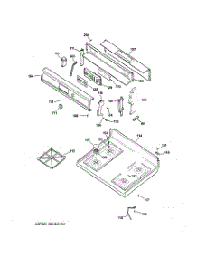 02 - Control Panel & Cooktop parts for Ge Range JGBP27BEA6WH from AppliancePartsPros.com