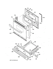 04 - Door & Drawer Parts parts for Ge Range JGBS20WEA2WW from AppliancePartsPros.com