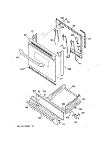 04 - Door & Drawer Parts parts for Ge Range JGBS04BPA3AD from AppliancePartsPros.com
