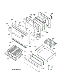 04 - Door & Drawer Parts parts for Ge Range JGBP79CEB2CC from AppliancePartsPros.com