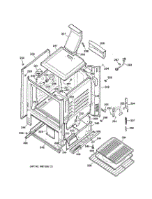 03 - Body Parts parts for Ge Range JGBS20BEA2WH from AppliancePartsPros.com