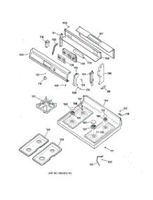 02 - Control Panel & Cooktop parts for Ge Range EGR2000EC1BB from AppliancePartsPros.com