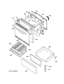 03 - Door & Drawer Parts parts for Ge Range JBP21BC1AD from AppliancePartsPros.com