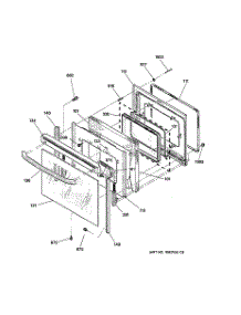 04 - Door parts for Ge Range JBP79CB4CC from AppliancePartsPros.com
