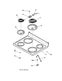 02 - Cooktop parts for Ge Range JBP24DB4AD from AppliancePartsPros.com
