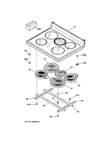 02 - Cooktop parts for Ge Range JBP65BC4AD from AppliancePartsPros.com
