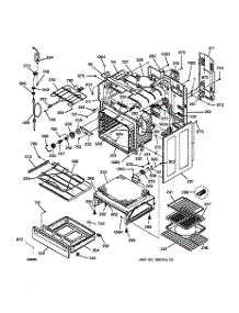 03 - Body & Drawer Parts parts for Ge Range JB940CB4CC from AppliancePartsPros.com