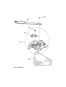 05 - Door Lock parts for Ge Range JBP70BC1AD from AppliancePartsPros.com