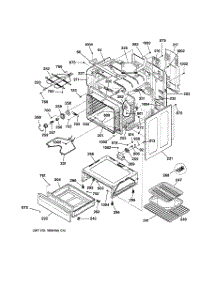 03 - Body & Drawer Parts parts for Ge Range JBP70WC1WW from AppliancePartsPros.com