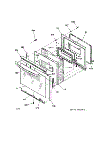 04 - Door parts for Ge Range JBP65WC1WW from AppliancePartsPros.com