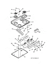 02 - Controls & Cooktop parts for Ge Range JBS05Y2AD from AppliancePartsPros.com