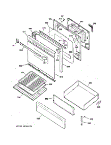 04 - Door & Drawer Parts parts for Ge Range JGBP28WEA1WW from AppliancePartsPros.com