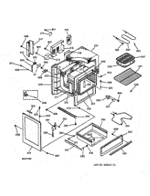 03 - Body & Drawer Parts parts for Ge Range JBS05Y2WH from AppliancePartsPros.com