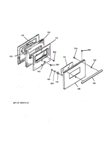 03 - Door parts for Ge Range JSS16PW3WH from AppliancePartsPros.com