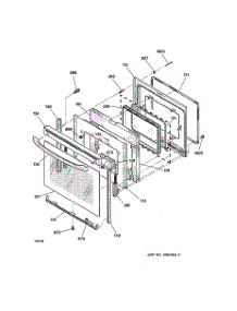 04 - Door parts for Ge Range EER2000C00WW from AppliancePartsPros.com