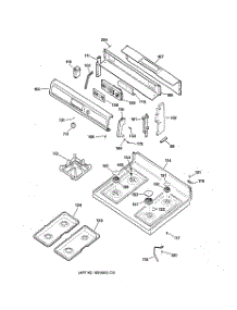 02 - Control Panel & Cooktop parts for Ge Range EGR2000EC0CC from AppliancePartsPros.com