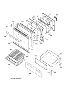 04 - Door & Drawer Parts parts for Ge Range EGR2000EC0WW from AppliancePartsPros.com