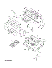 02 - Control Panel & Cooktop parts for Ge Range JGB920CEC1CC from AppliancePartsPros.com