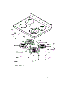 02 - Cooktop parts for Ge Range JBP85WB1WW from AppliancePartsPros.com