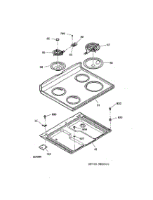02 - Cooktop parts for Ge Range JBS02LY2WH from AppliancePartsPros.com
