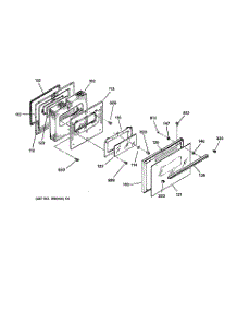 04 - Door parts for Ge Range JBP62BY2WH from AppliancePartsPros.com