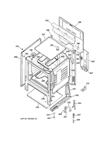 02 - Body Parts parts for Ge Range JBS02C1WH from AppliancePartsPros.com