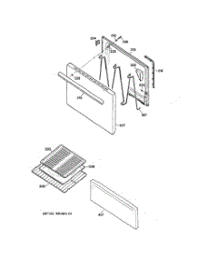 03 - Door Parts parts for Ge Range JBS02C1WH from AppliancePartsPros.com